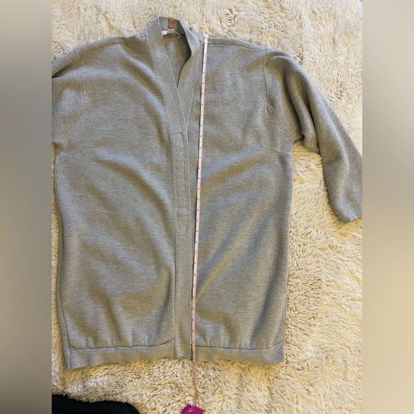 Lunya Cozy Cotton Silk Button Front Cardigan Mellow Grey Heather. Size XS/S - Picture 8 of 12